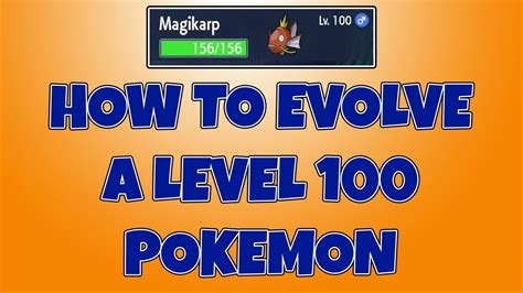 can you evolve a level 100 pokemon|pokemon by evolution method.